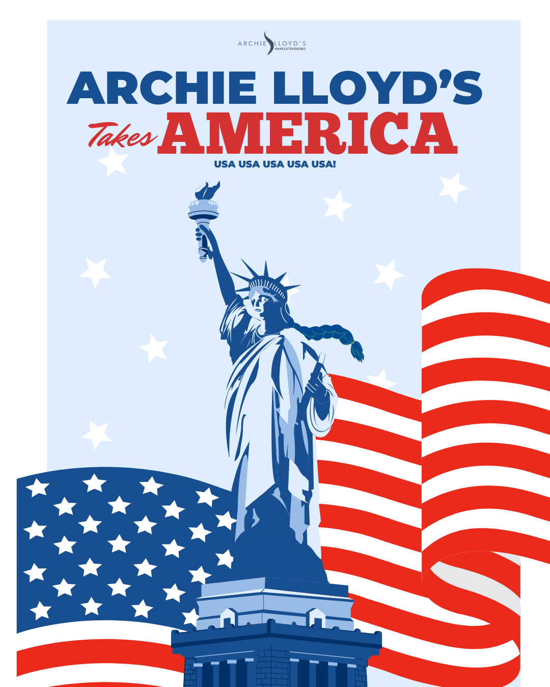 Archie Lloyd's Takes America campaign artwork